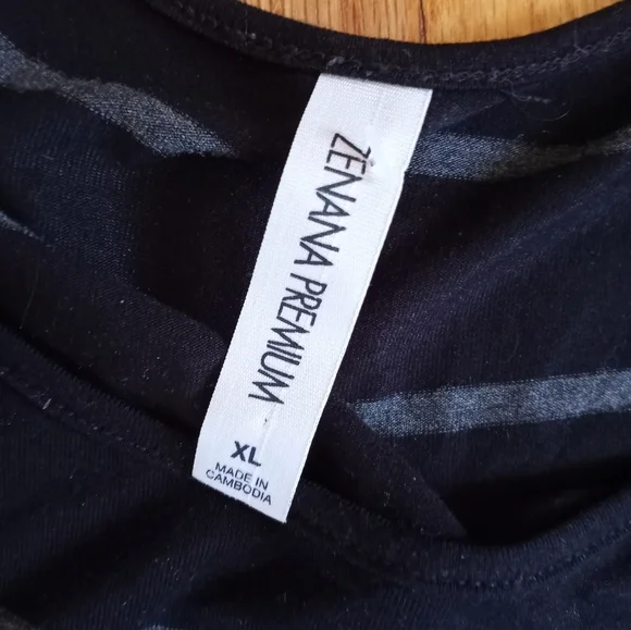 Black and Gray Striped Tunic - Picture 3 of 3